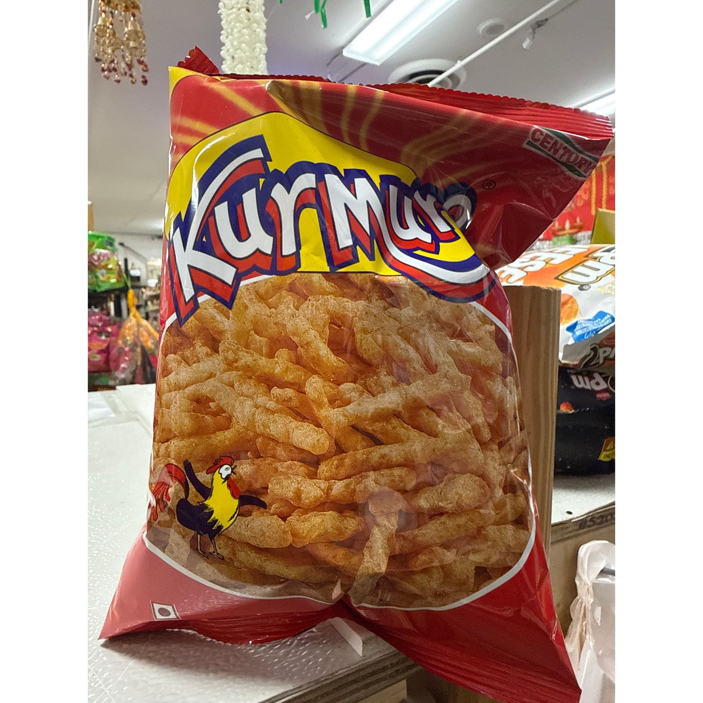 Saddle Brown Kurmure chicken flavor snacks