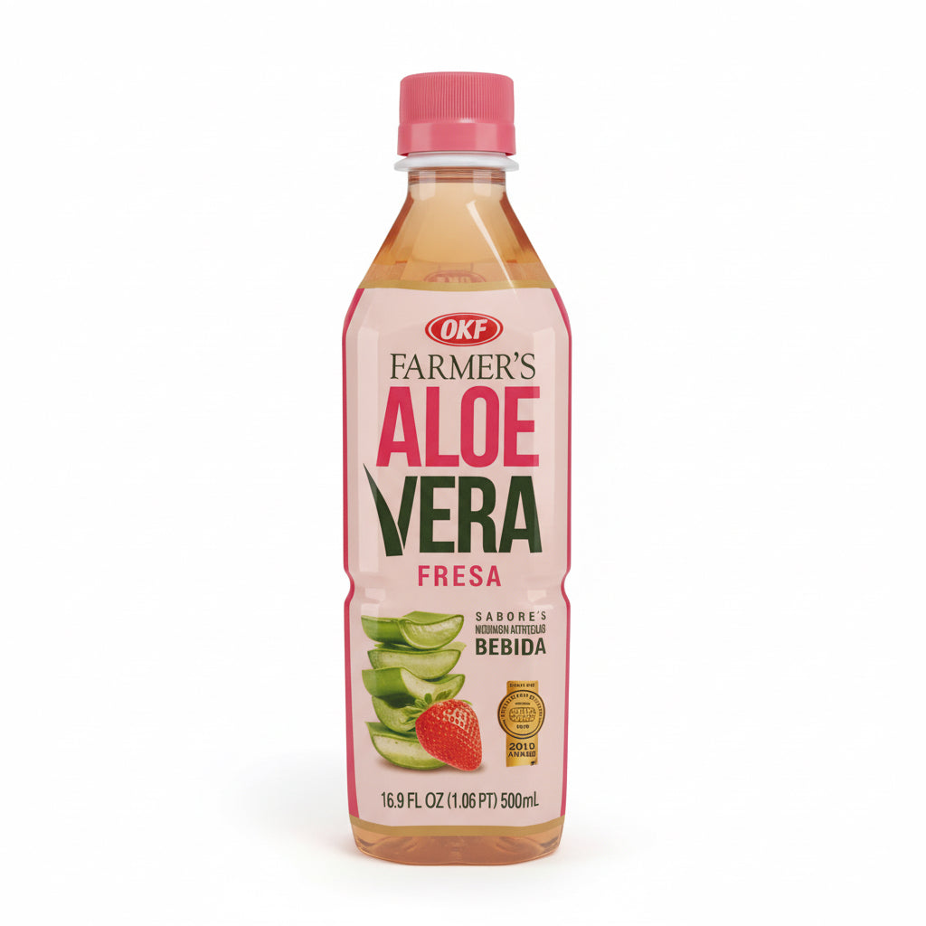Aloe Vera Strawberry drink 16.9oz