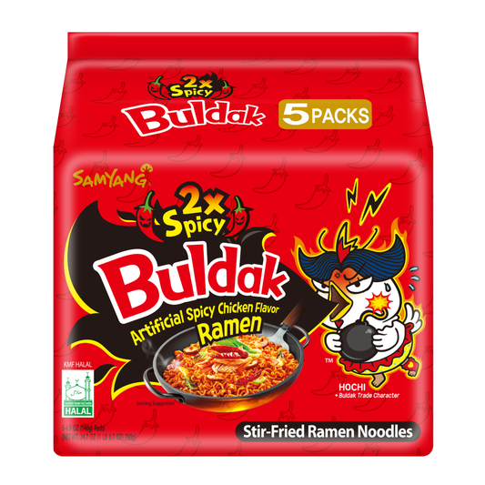 Red Buldak 2x hot chicken 5pk
