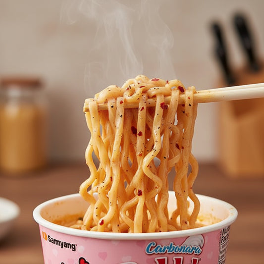 Dark Gray buldak carbonara bowl noodle single