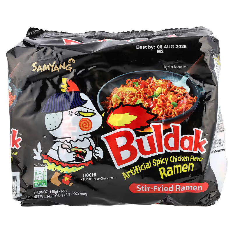 White Smoke Buldak hot chicken noodles 5pk