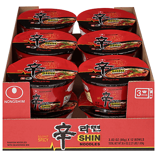 Tomato shin bowl noodles 12pk